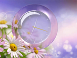 Free Nature Screensavers - Enchanting Clock Screensaver