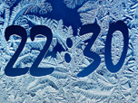 Free Winter Screensavers - Frost Clock Screensaver