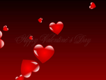 Бесплатные заставки на день св. Валентина - Заставка Летящие Валентинки
