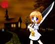 Girl with knife - halloween wallpaper