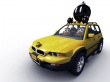 Yellow BMW bombs - abstract wallpaper