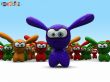 Funny 3D Rabbits - abstract wallpaper